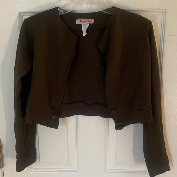 *SOLD* Heart of Haute Dapper Cropped Jacket - Picture 2 of 6